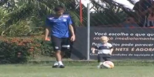 Neymar trains with his son!