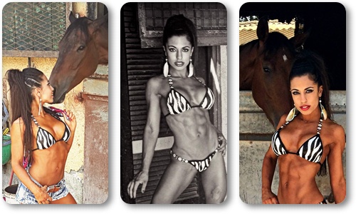 To fitness model Νίκη Κάττου σε sexy φωτογράφιση με άλογο [pics]