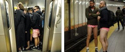 Γιατί άραγε κυκλοφορούν χωρίς παντελόνι αυτοί οι ανθρώποι στο μετρό;