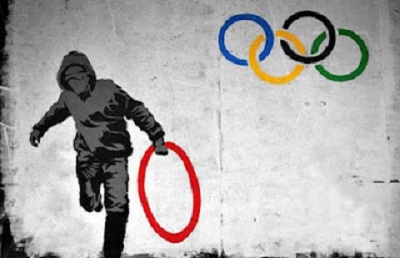 Θαυμάστε τους Ολυμπιακούς Αγώνες μέσα από μερικά έξυπνα graffiti!