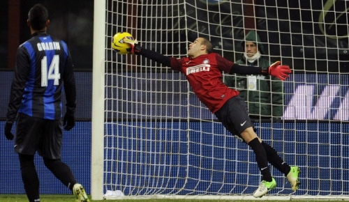 Goalie for one night! Palacio saves Inter!