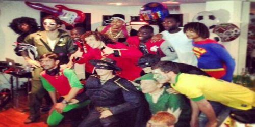 Chelsea’s players dressed with carnival costumes at birthday party!