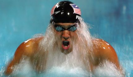 Lochte won gold medal in 400 IM over Michael Phelps!