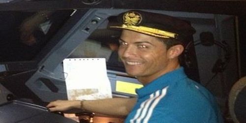 Cristiano Ronaldo the… Pilot!