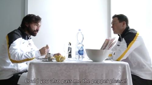 Pirlo-Lichtsteiner combo: how it came about [vid]