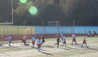 Player with one foot scores a magnificent bicycle kick!!
