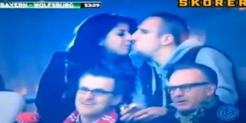 Why did not like the kiss Ribery?