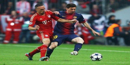 Ribery dribble Messi!