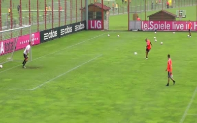 Robben making an impact during practice!