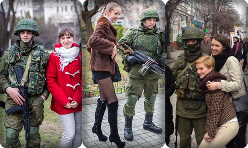 Οι πολίτες της Κριμαίας απολαμβάνουν την εισβολή των Ρωσικών στρατευμάτων [pics]