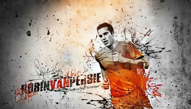 Robin Van Persie hit the goal of the night! (video)