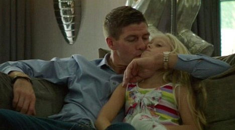 Steven Gerrard: Proud daddy!