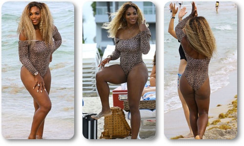 Η Serena Williams ως sexy τίγρης στην… παραλία [pics]