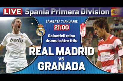 Real Madrid vs Granada: Live Streaming!