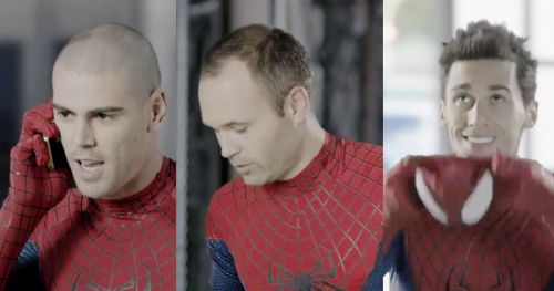 Οι «Spiderman» των Ρεάλ και Μπαρτσελόνα παίζουν μπάλα [vid]