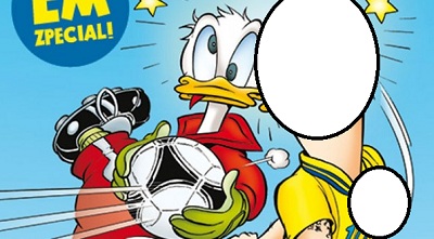 Which famous footballer hangs out with Donald Duck?