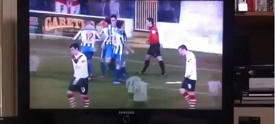 Crazy soccer player comments himself!!