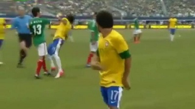 Neymar is a good player to get punched don’t you think?