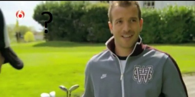 In which face Van Der Vaart played golf?