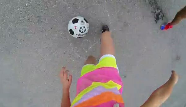 Neighborhood street soccer! [video]