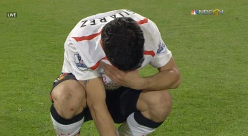 Luis Suarez cry after the match [vid]