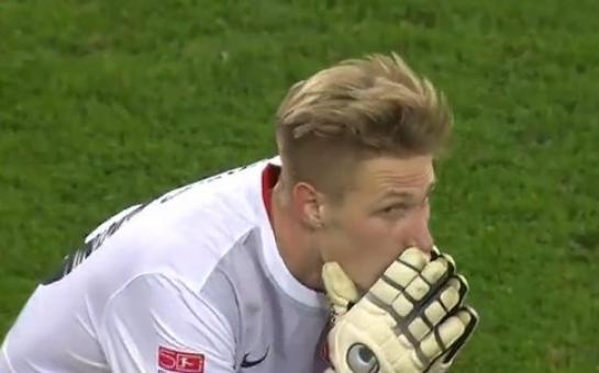 Mainz’s striker perfectly saves free-kick! (video)