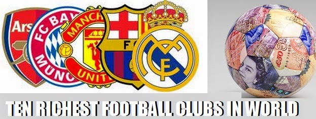 The top 10 richest football teams in the world!