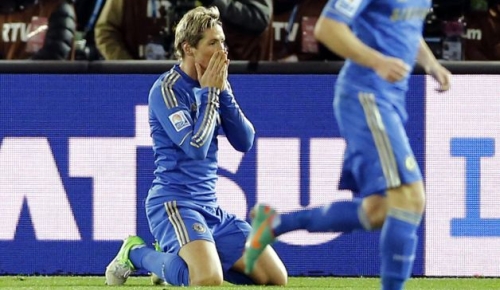 Torres can’t believe his own eyes!