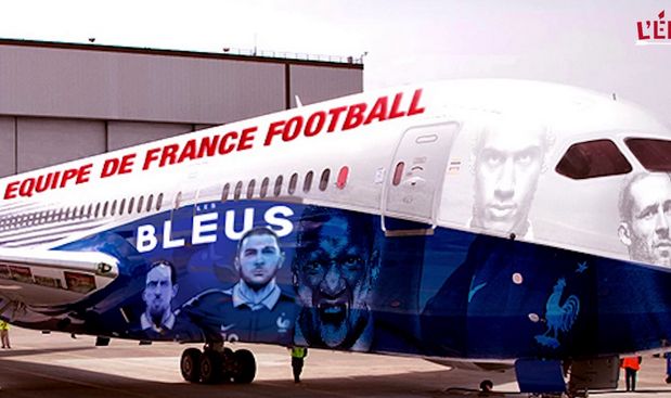 Το εντυπωσιακό αεροπλάνο της εθνικής Γαλλίας για το Μουντιάλ! [video]