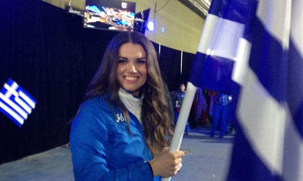 Η όμορφη σημαιοφόρος και αθλήτρια της Ελλάδας στο Sochi!