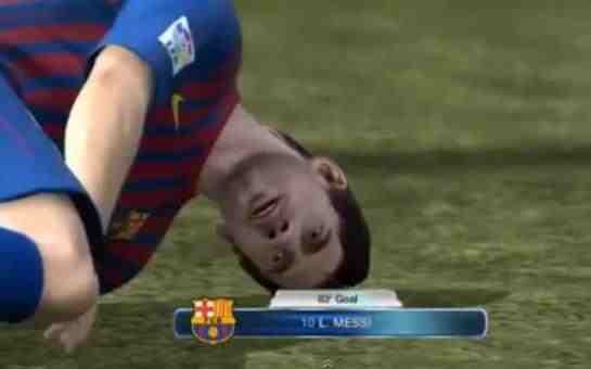 WTF Video: Lionel Messi dies after scoring!