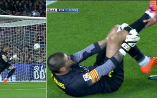 Víctor Valdés injured himself! [vids]