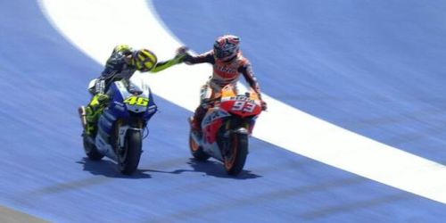 When Valentino Rossi bowed to the Marquez