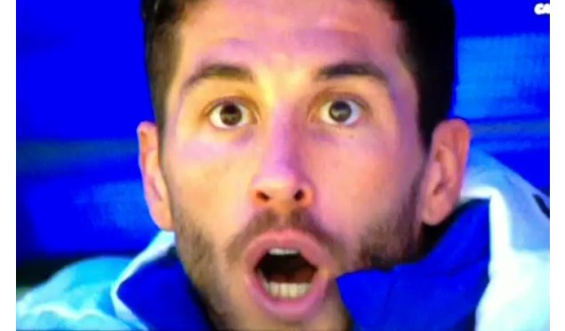 Sergio Ramos priceless reaction to Gareth Bale’s goal! [video]