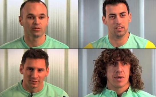 Messi, Iniesta, Puyol & Busquets pay homage to ‘Xavi 700′