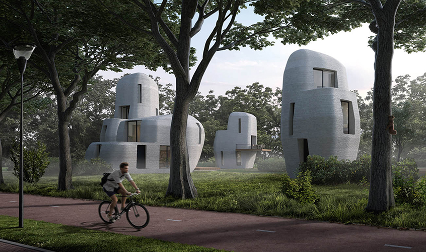Σε μια πόλη στις Κάτω Χώρες χτίζονται 3D σπίτια!