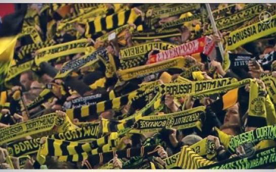 Borussia Dortmund fans sing “You’ll never walk alone”  [vid]