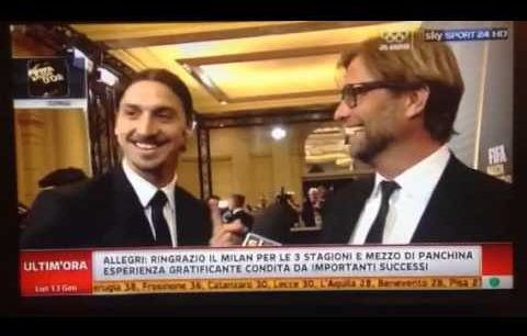 Zlatan Ibrahimovic promises Jurgen Klopp he’d move to Dortmund for free (Video)