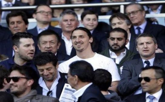 Ibrahimovic with his kids at «Stade De Reims» [vid]